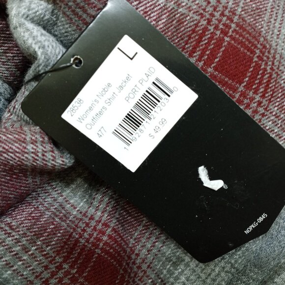 Women's Flannel Fleece Lined Snap Button Heavy Shirt Jacket NEW Lot of 2 - Picture 11 of 14